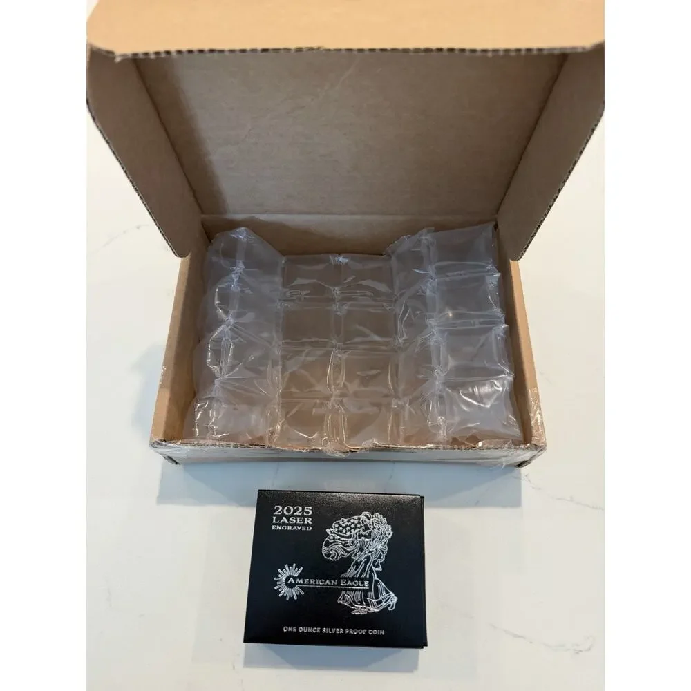 2025 Laser Engraved American Eagle Silver Coin One Ounce Silver Proof Coin
